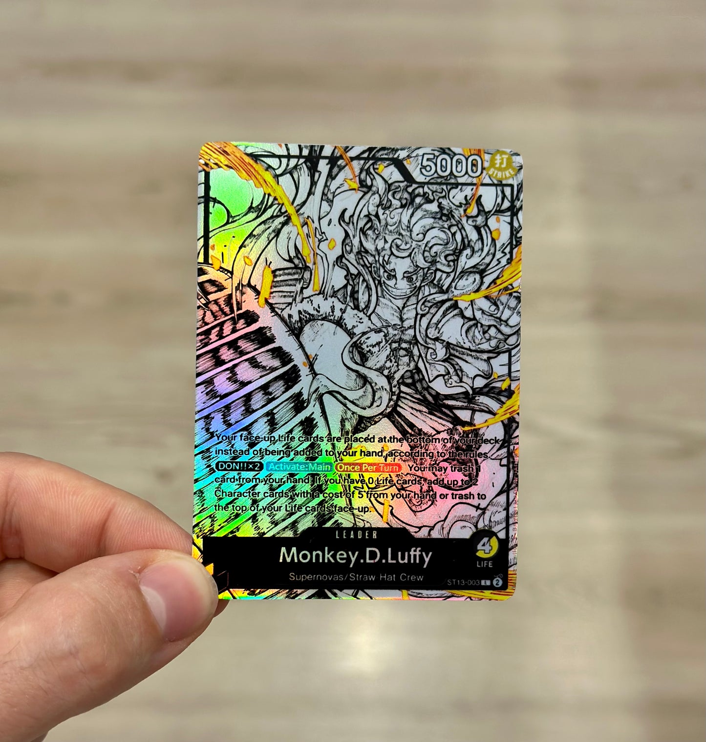 Monkey D. Luffy ST13 Leader Alt Art Custom