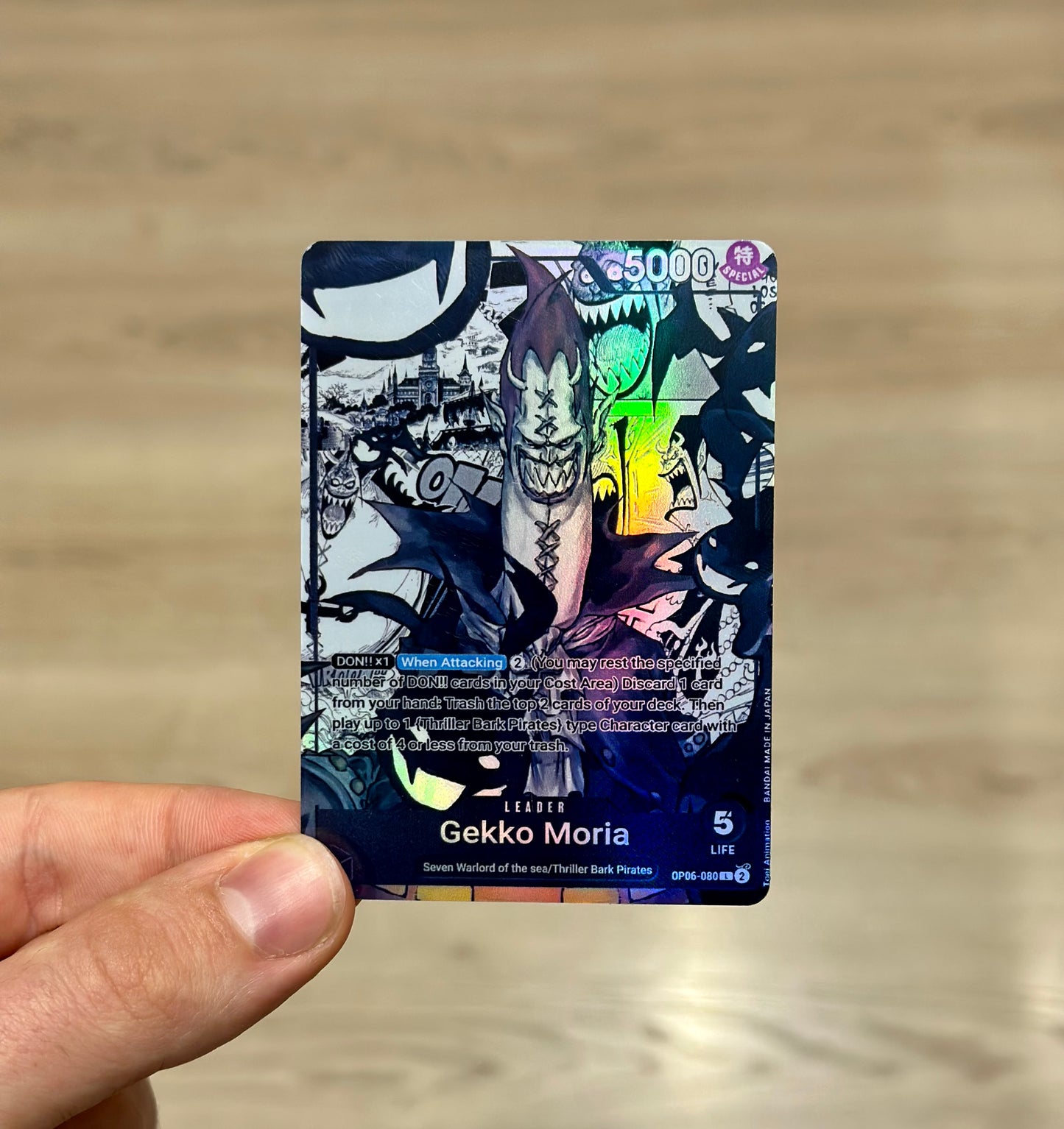 Gekko Moria Leader Alt Art Manga Custom