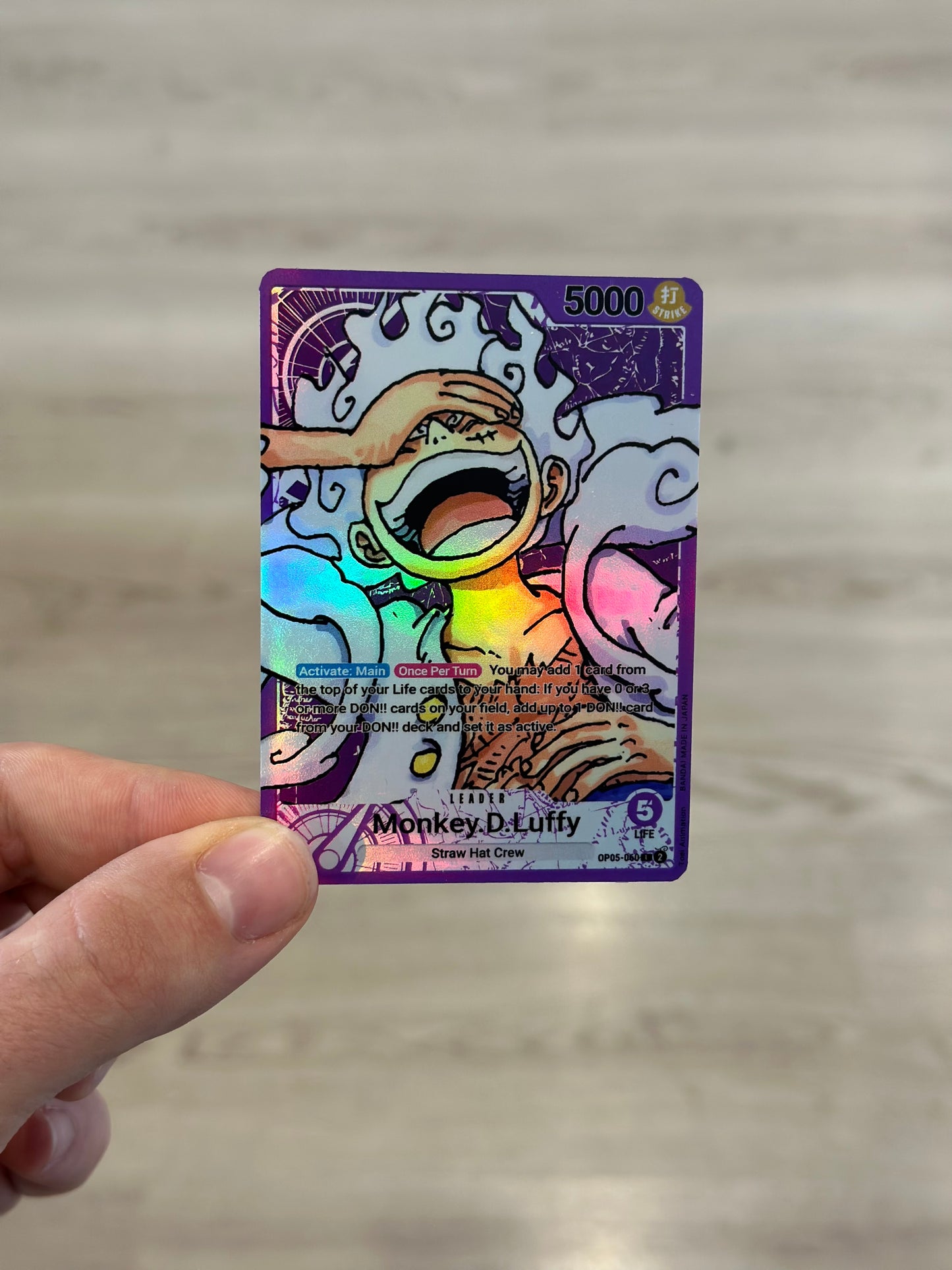 Monkey D. Luffy Leader Alt Art Custom OP05