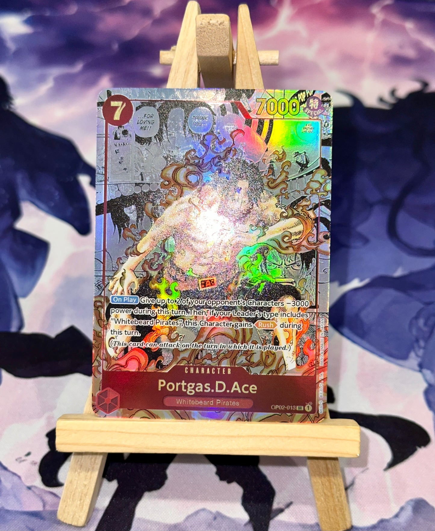 Portgas D. Ace Manga OP02-013 Premium Custom