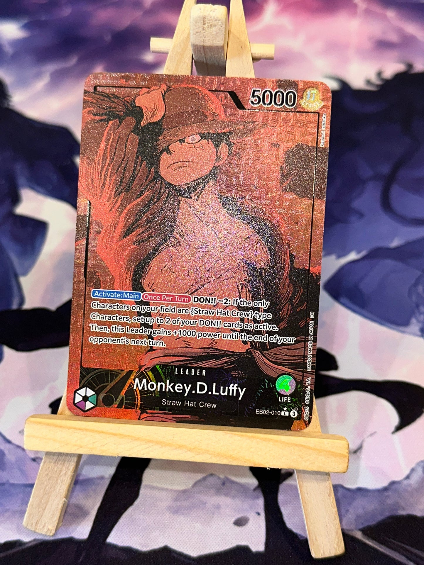 Monkey D. Luffy EB02 Leader Premium Custom