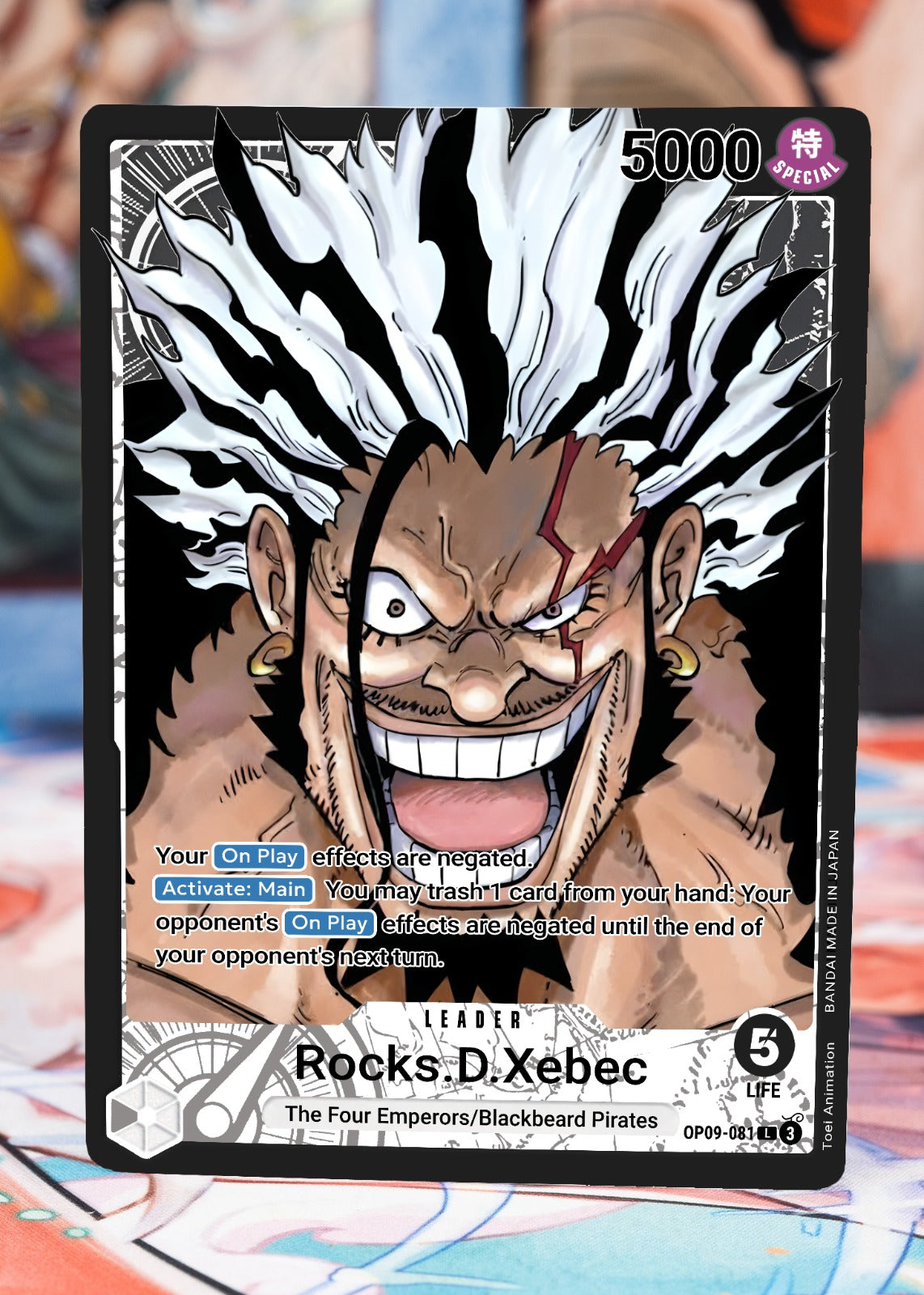 Rocks D. Xebec (Marshall D. Teach) Leader Alt Art Custom OP09