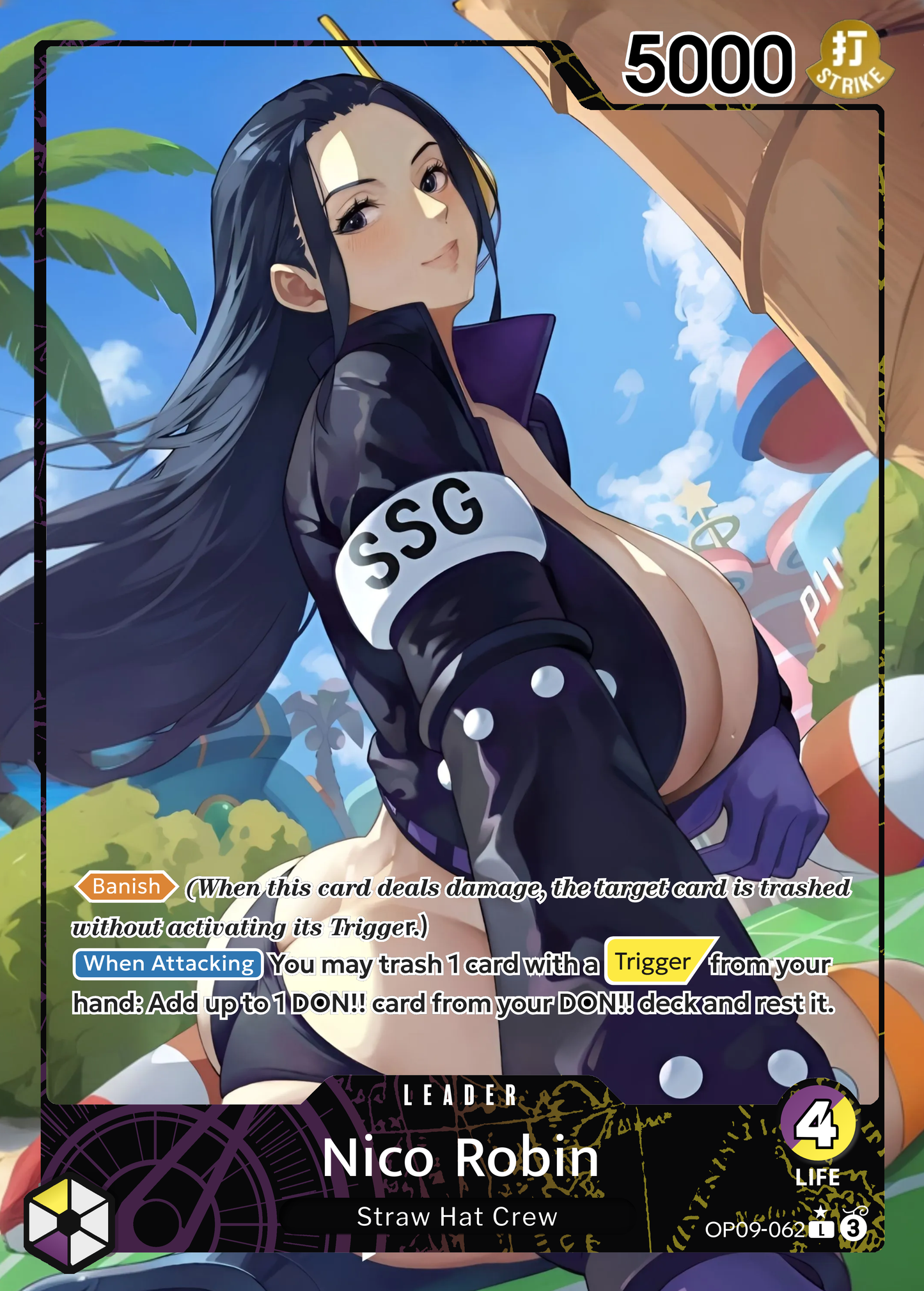 Nico Robin Leader Alt Art Custom OP09