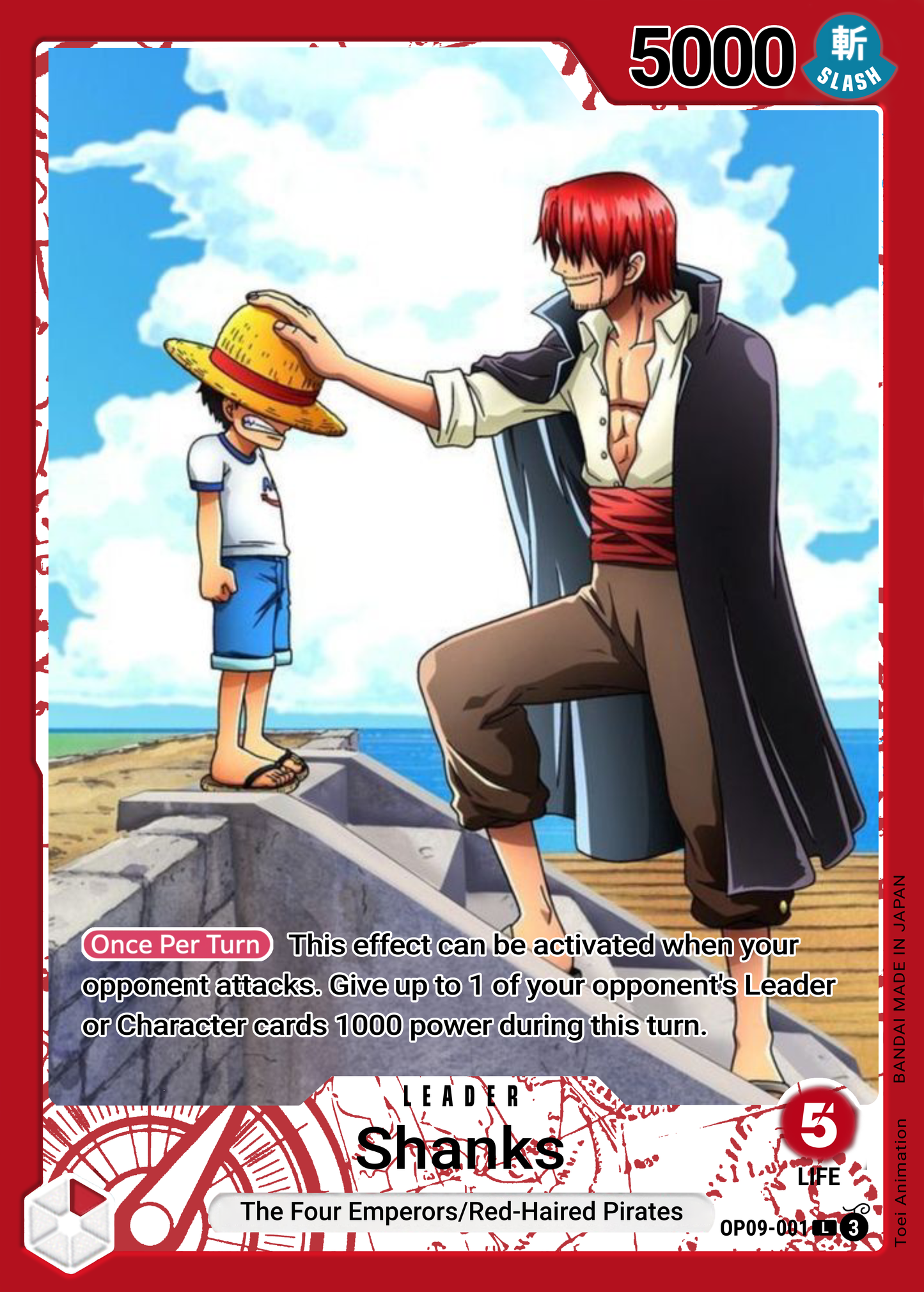 Shanks Leader Alt Art Custom OP09
