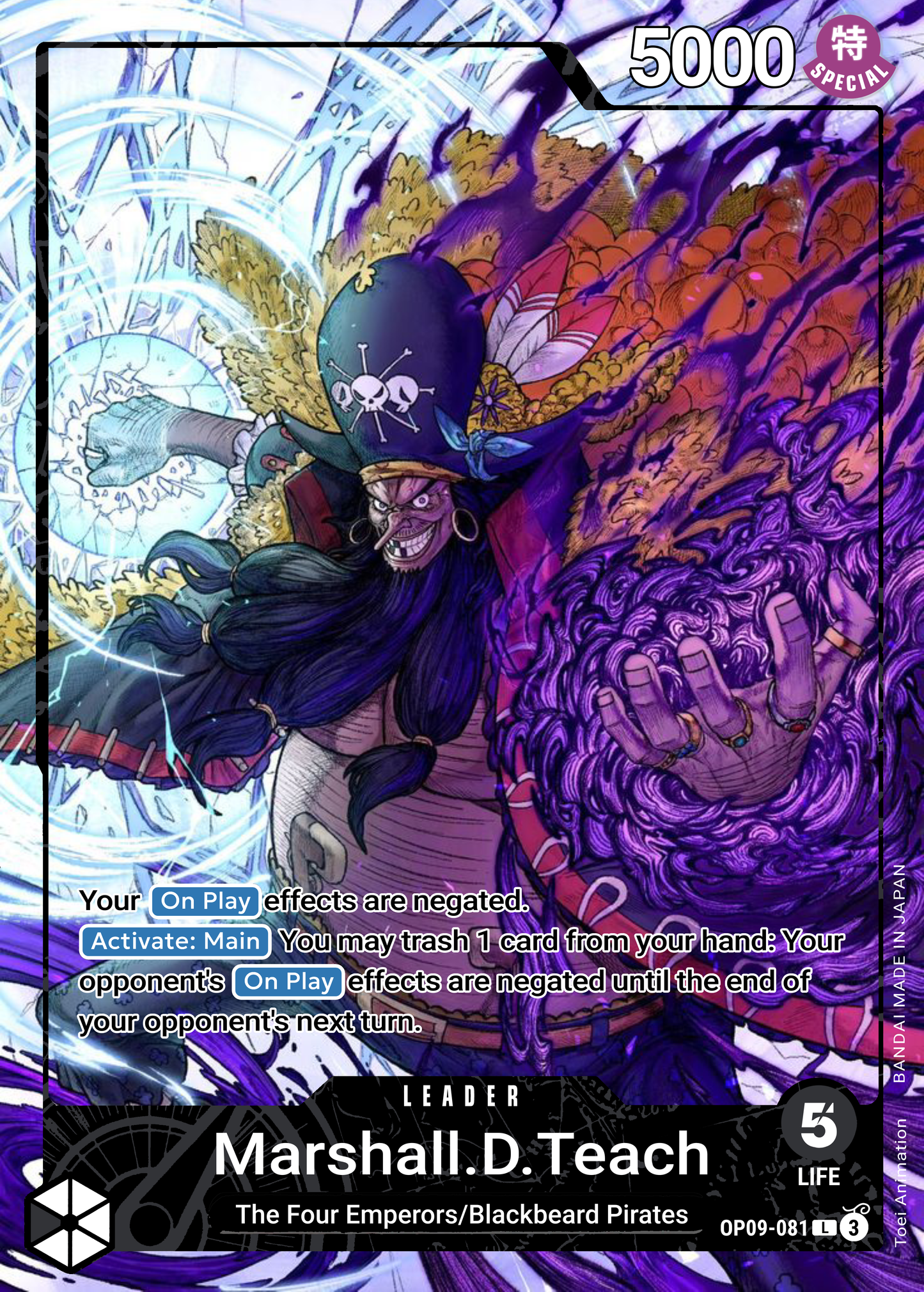 Marshall D. Teach Leader Alt Art Custom OP09