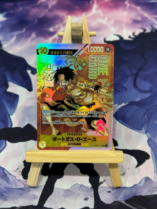 Portgas D. Ace OP07 Premio Seriale Premium Personalizzato Jap