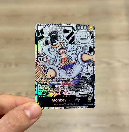 Monkey D. Luffy ST13 Leader Alt Art Manga personalizzato