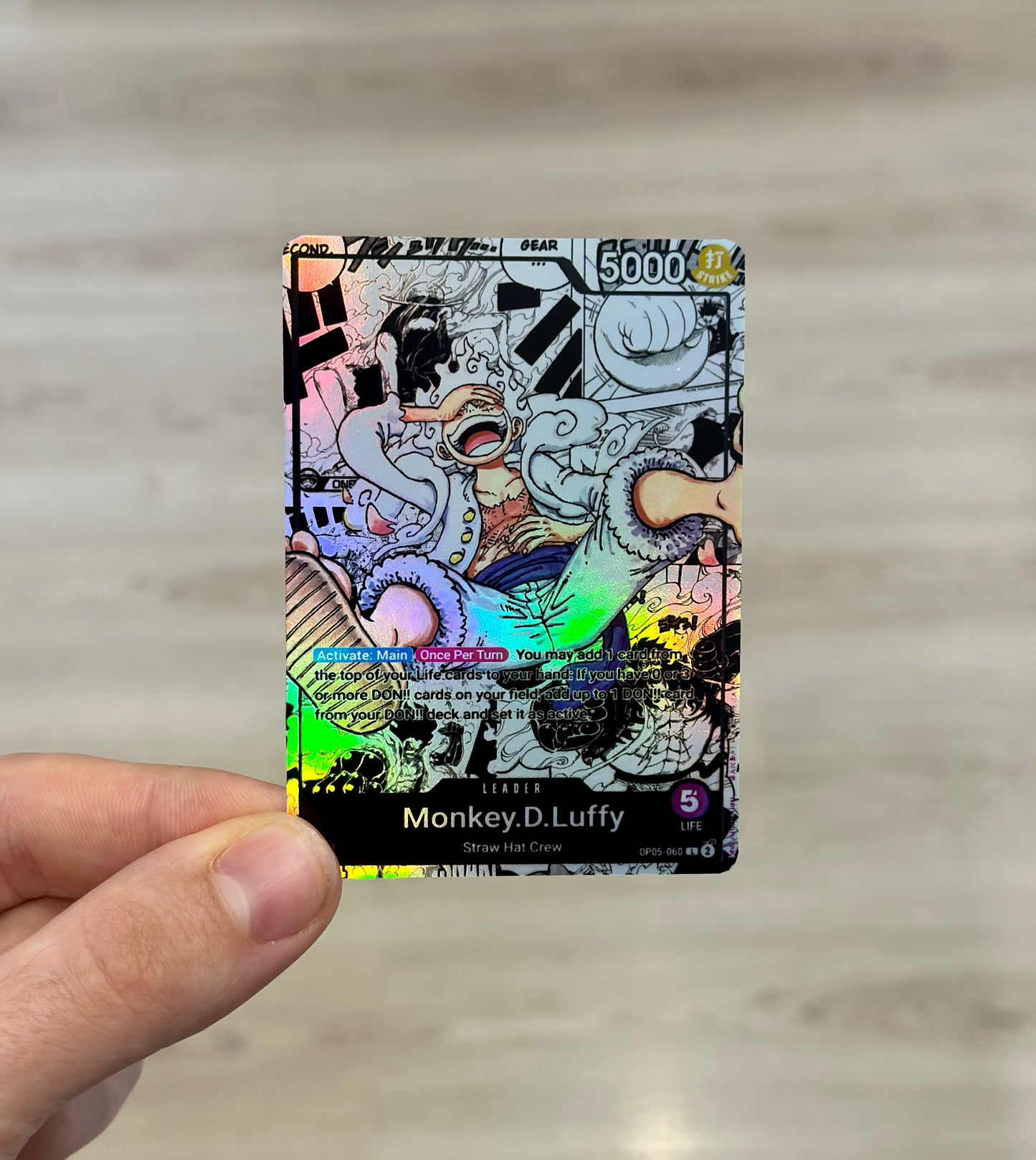 Monkey D. Luffy Leader Alt Art Manga Custom