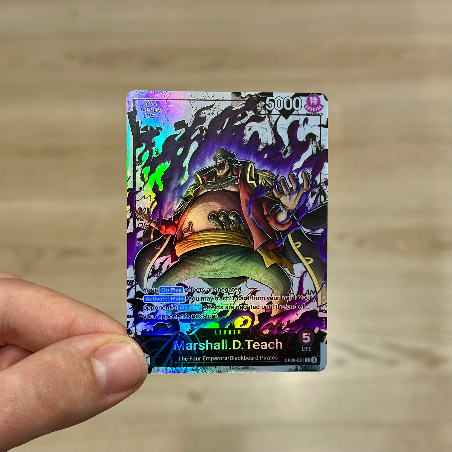 Marshall D. Teach Leader Alt Art Custom OP09