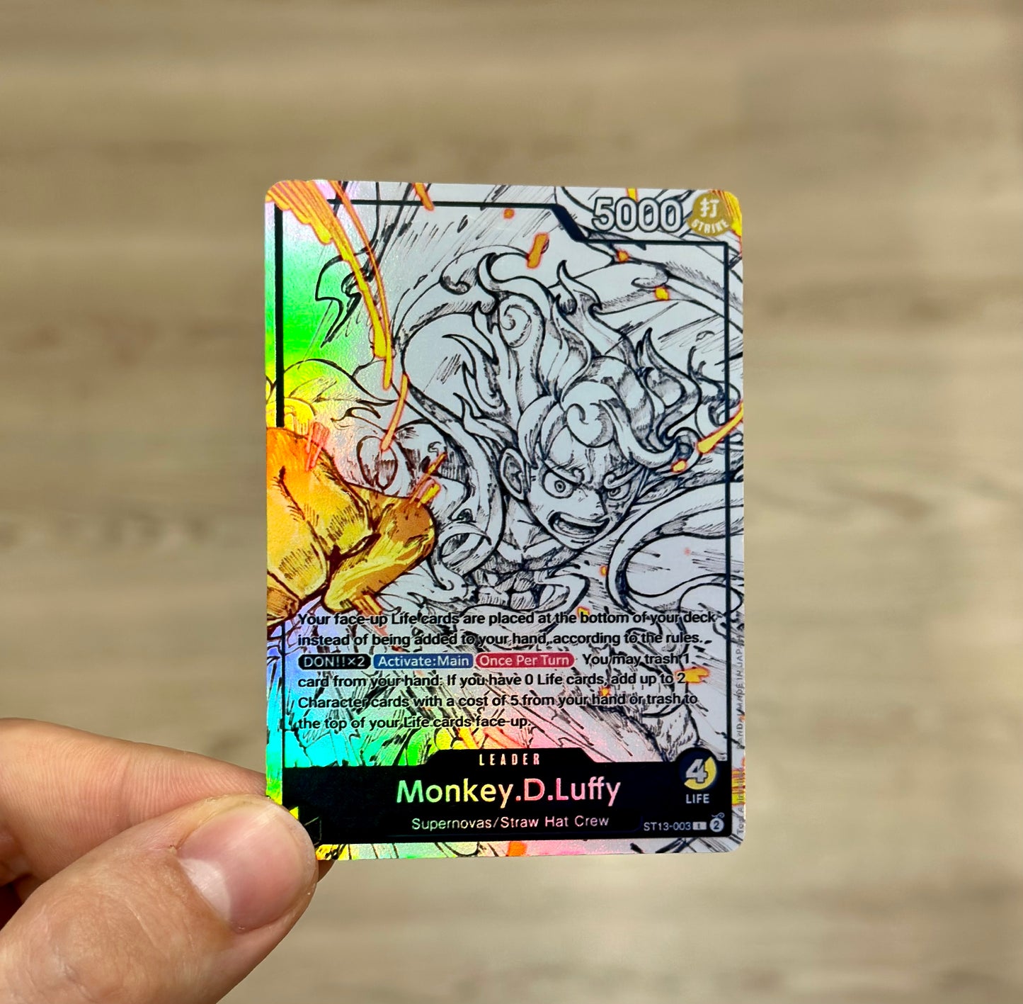 Monkey D. Luffy ST13 Leader Alt Art Custom