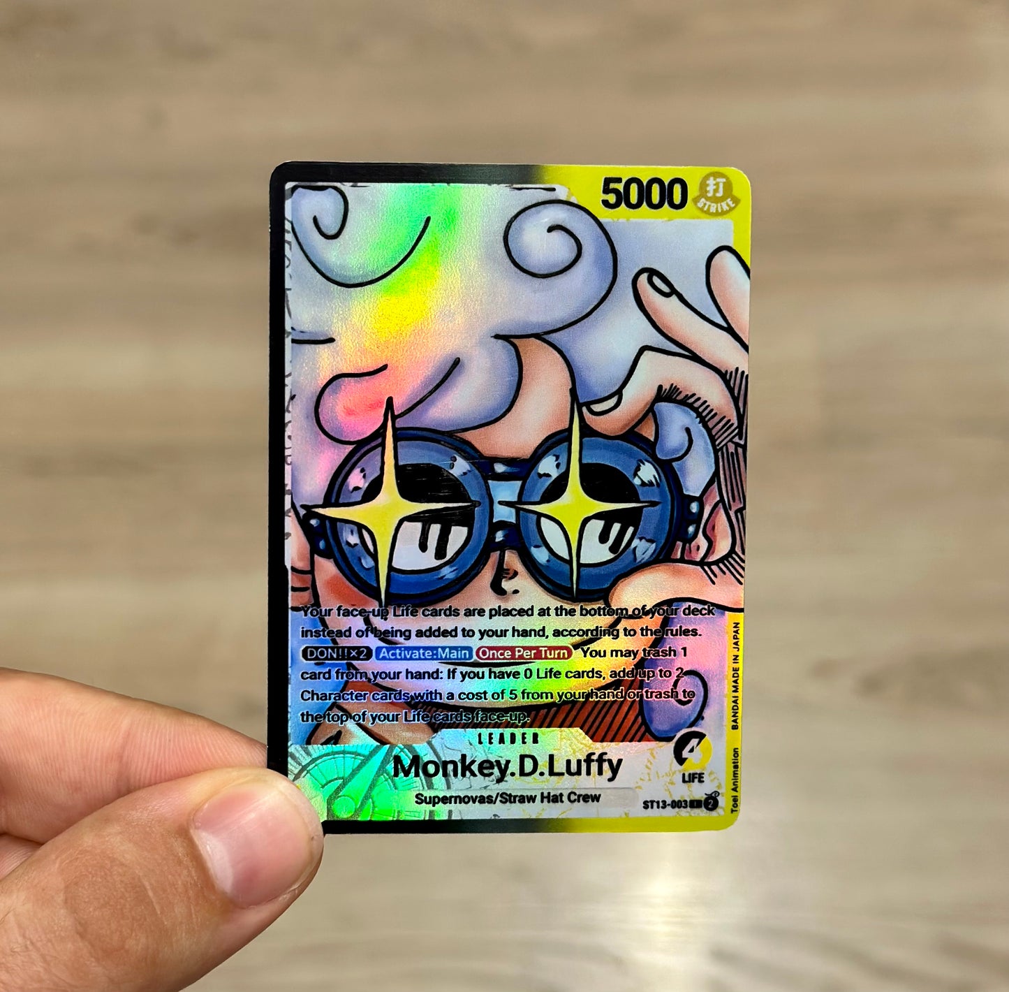 Monkey D. Luffy ST13 Leader Alt Art Custom