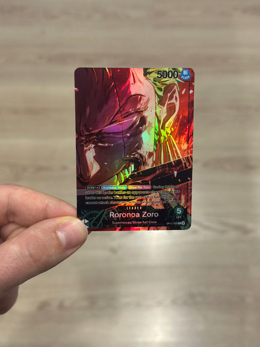 Roronoa Zoro Leader Alt Art Custom OP12