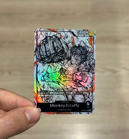 Monkey D. Luffy ST14 Leader Alt Art Personalizzato