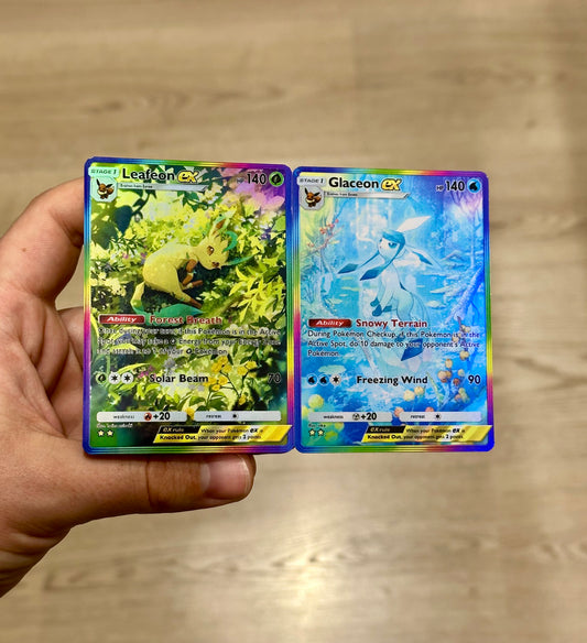Leafeon and Glaceon (Bundle) Alt Art A2a Pokemon Pocket