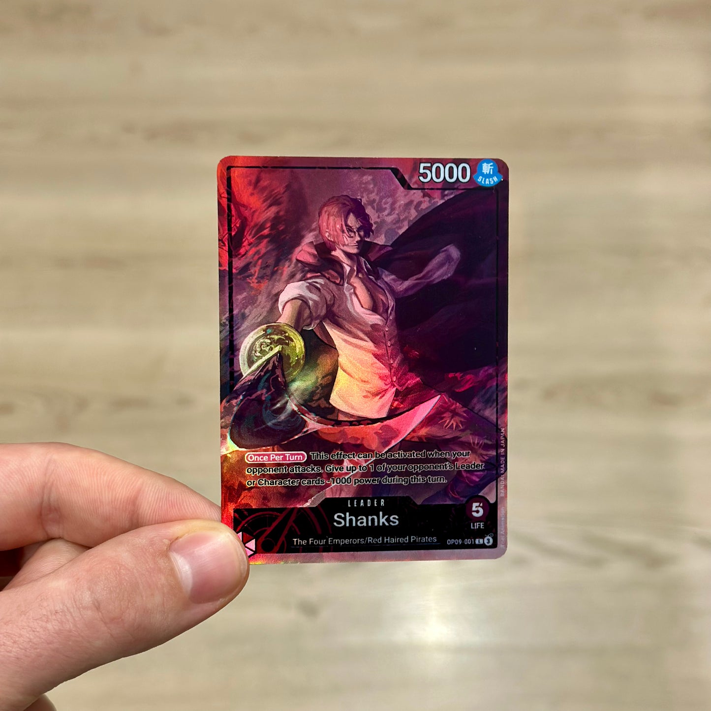 Shanks Leader Alt Art Custom OP09