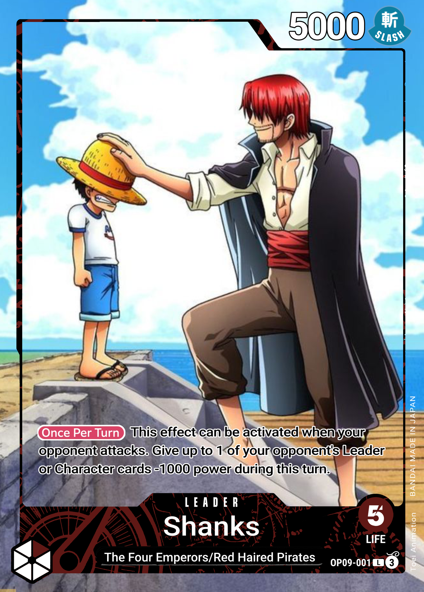 Shanks Leader Alt Art Custom OP09