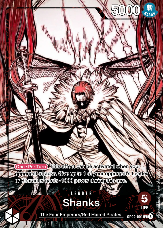 Shanks Leader Alt Art Custom OP09