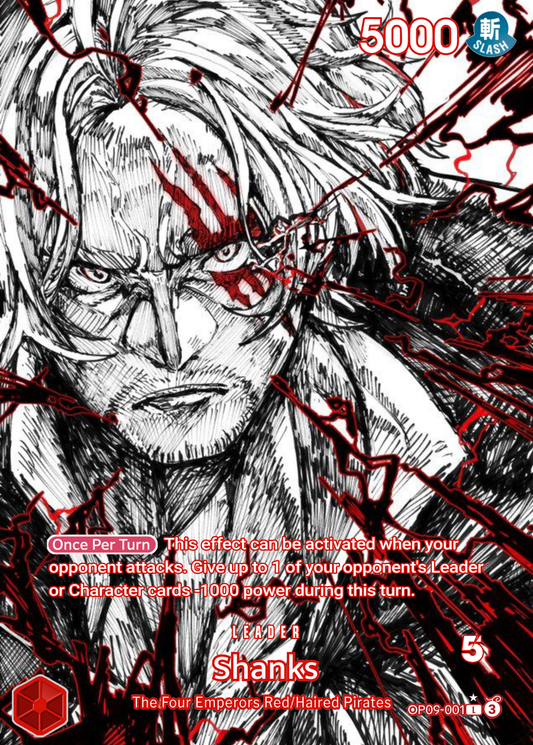 Shanks Leader Alt Art Custom OP09