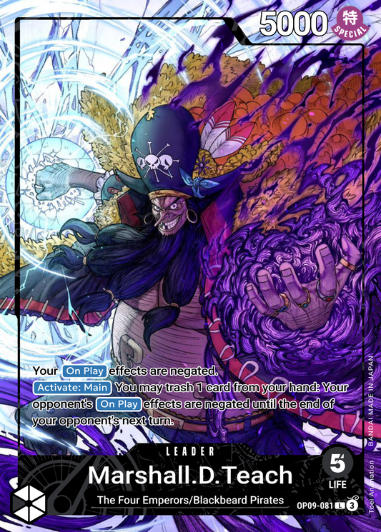 Marshall D. Teach Leader Alt Art Custom OP09