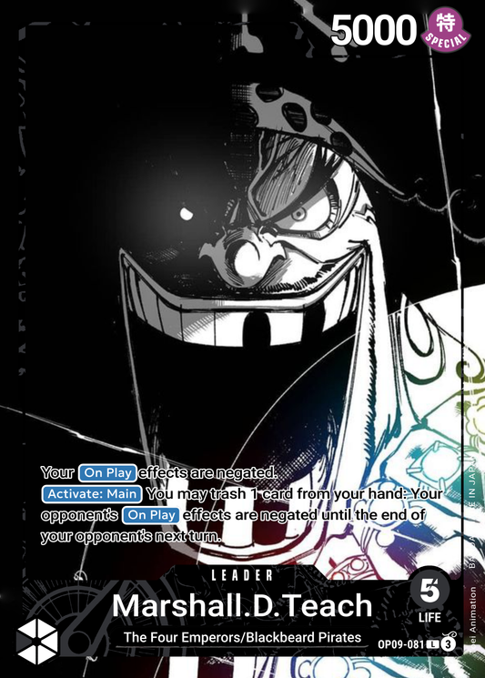 Marshall D. Teach Leader Alt Art Custom OP09